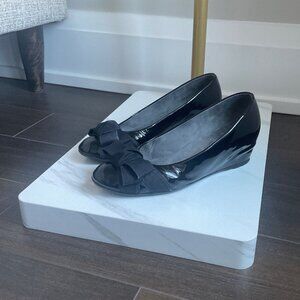 Stuart Weitzman Patent Wedges